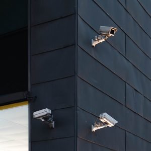 office technology solutions A business with multiple security cameras