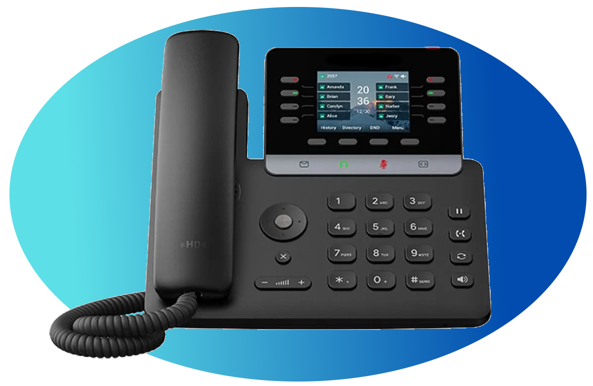 S73 IP Standard Business Phone_Large TOPS-S73 standard business IP phone with programmable keys and Gigabit ethernet