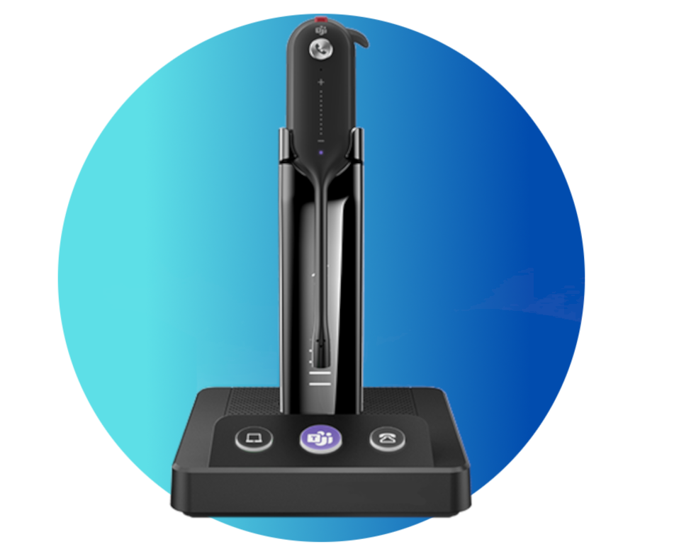 WH63 Wireless headset for IP phones and TOC softphone with noise cancellation
