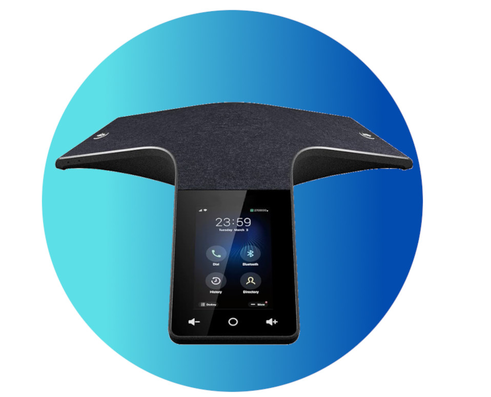 conference_phone IP conference phone for boardrooms with 360-degree microphone and TOC platform integration